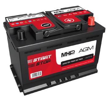 Autobaterie MHPower CBA70-12 AGM 12V 70Ah 740A Start-Stop