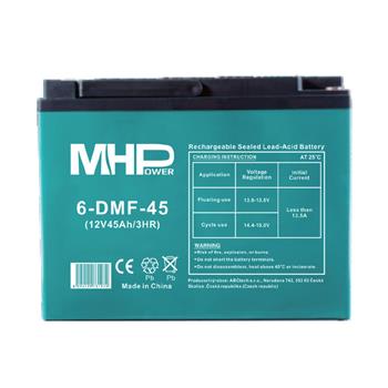 Baterie olověná 12V / 45 Ah MHPower 6-DMF-45 GEL Trakční