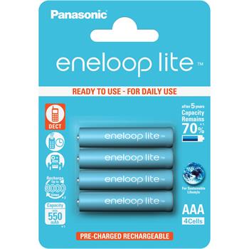 Baterie PANASONIC ENELOOP LITE 4LCCE/4BE HR03 (AAA) nabíjecí