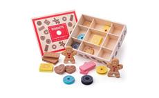 Bigjigs Toys Box s dřevěnými sušenkami