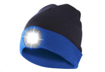 Čepice s čelovkou, univerzální velikost, modro černá, VELAMP CAP16