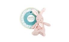 Doudou Dárková sada - Růžový plyšový králík z BIO bavlny 25 cm