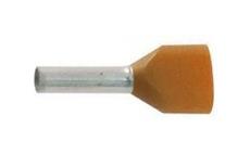 Dutinka pro dva kabely 0,5mm2 oranžová (TE0,5-8)