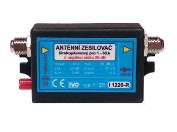Ivo I1220-R zesilovač 20 dB s regulací zisku