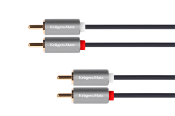 Kabel 2x CINCH - 2x CINCH 3m KM1211 Kruger&Matz Basic