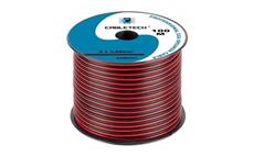 Kabel dvojlinka Cabletech 2x 1 mm / 100m černo-rudá