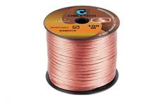 Kabel dvojlinka Cabletech KAB0315 2x 1,0 mm průhledná CU