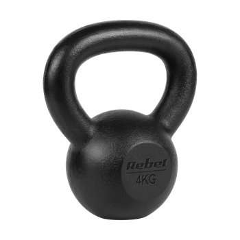 Kettlebell Litinový 4 kg REBEL ACTIVE RBA-2323-04