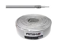 Koaxiální kabel Amiko RG6-CCS / 100m / 6,8 mm