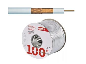 Koaxiální kabel Emos CB125 / 100m / 6,8 mm