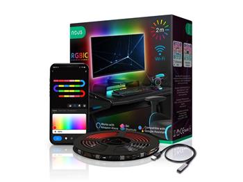 LED pásek NOUS F9 WiFi SMART RGB 5W 2m 5V 20LED/m IP44 Tuya