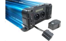 Měnič napětí Solarvertech FS4000 12V/230V 4000W + USB, dálkové ovládání, čistá sinusovka