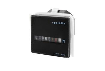 Počítadlo provoz. hodin PALADIN BW 40.18, 230V, 50Hz, černé, do PANELU, bez rám., 48x48mm