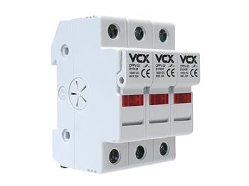 Pojistkový odpojovač VCX CFPV-32, 3P, 32A, 1kV se signalizací, na DIN lištu