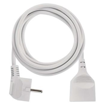 Prodlužovací kabel - spojka EMOS P0113R 3 m, bílý, PVC, 1,5 mm2