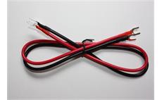 Propojovací kabely pro baterie, měniče, d.50cm, 5mm2, 2x vidlička M6 - pár (3WR-BVR4UT4-6)