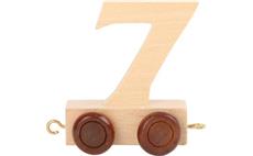 Vagónek dřevěné vláčkodráhy - přírodní číslice - číslo 7