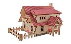 Woodcraft Dřevěné 3D puzzle Ranč