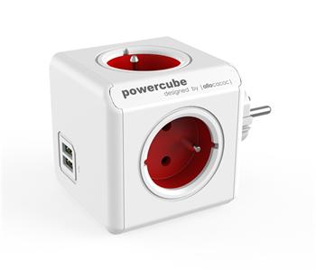 Zásuvka PowerCube ORIGINAL USB RED